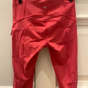 Coral Capri Lululemon leggings